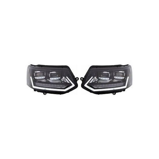 Full LED koplampen passend voor VW Transporter T5 model 2009 - 2015 T6.1 look