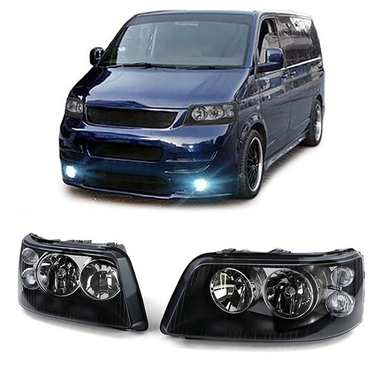 Smoke koplampen passend voor VW Transporter T5 model 2003 - 2009 