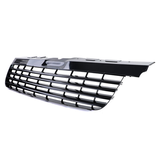 Grill without emblem glossy black suitable for VW Transporter T5 model 2003 - 2009