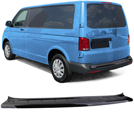 ABS beschermlijst bumper passend voor VW Transporter T5 en T6 met dubbele deuren