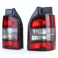 Achterlichten rood/zwart passend voor VW Transporter T5 model 2003 - 2009