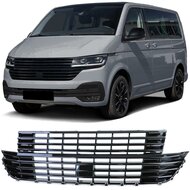 Glanzend zwart gril passend voor VW Transporter T6.1 zonder embleem uitsparing