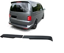 Dakspoiler glanzend zwart passend voor VW T5, T6 en T6.1 met dubbele deuren 